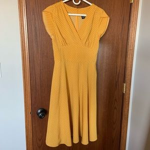 Mustard Polka Dot Vintage Dress